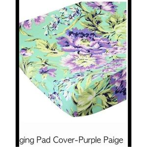 Purple Paige changing cover and pillow